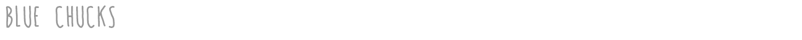 Blue Chucks font preview